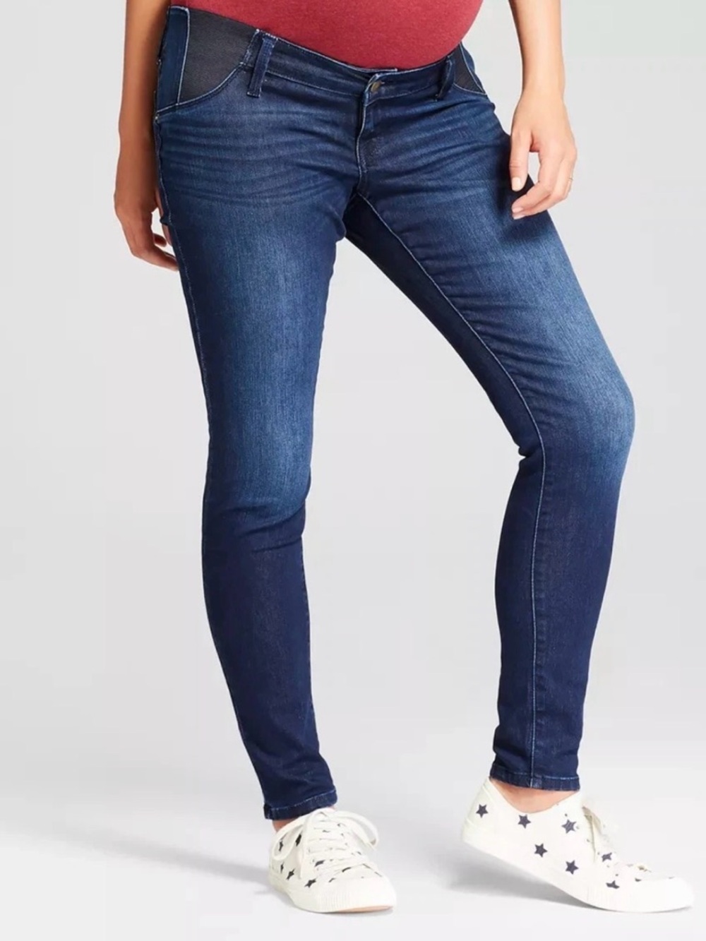 Isabel Maternity  Stretch Dark Blue Skinny Maternity Jeans size 16 inseam 29”